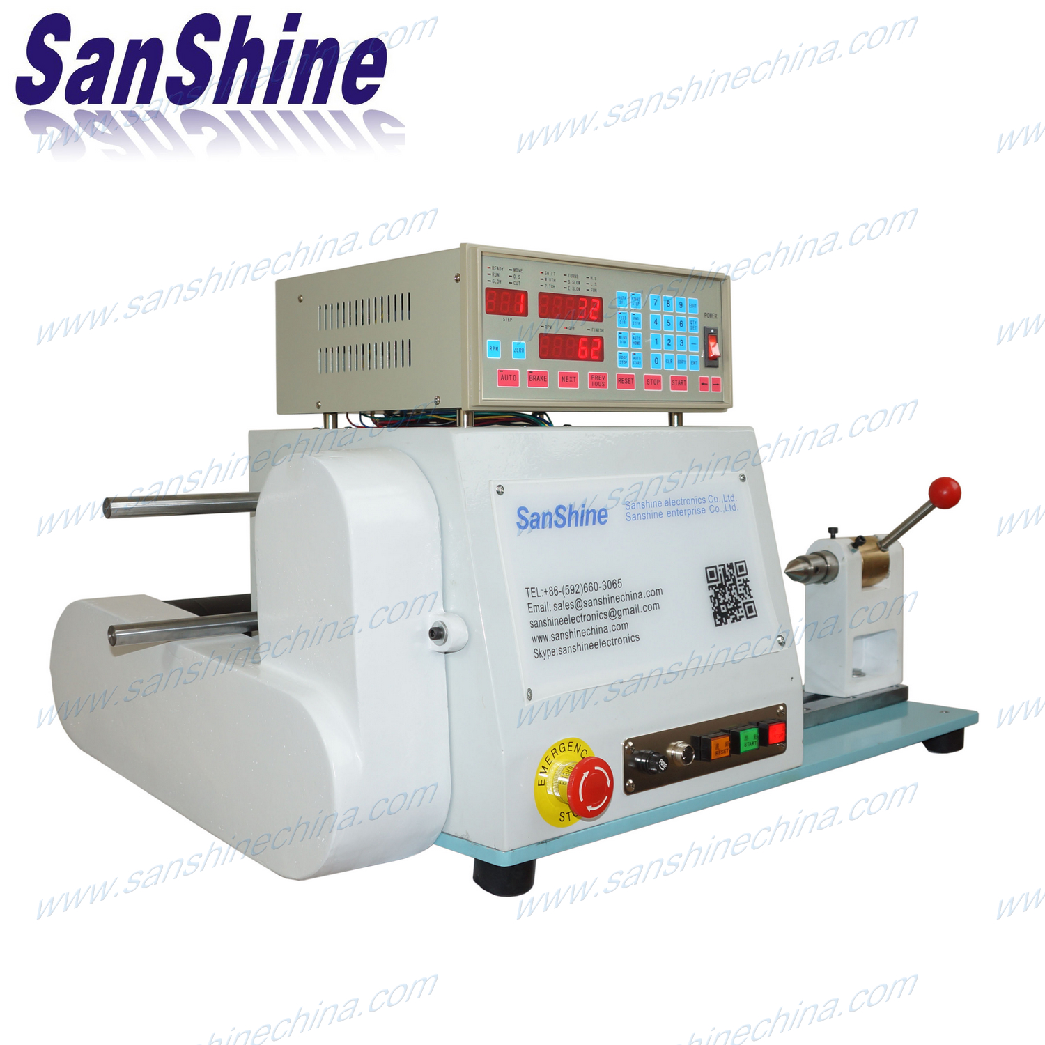 Automatic high torsion thick wire coil winding machine (SS851)