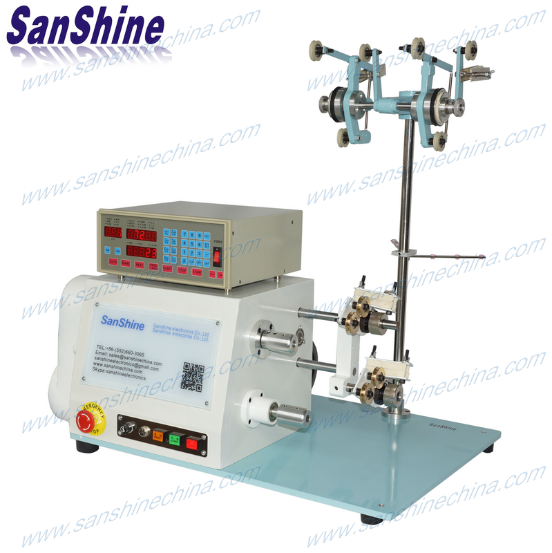 Two spindles automatic high torsion thick wire coil winding machine (SS852)