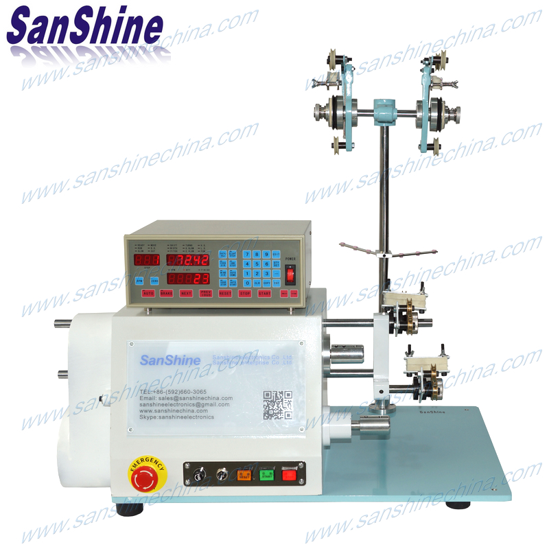 Two spindles automatic high torsion thick wire coil winding machine (SS852)