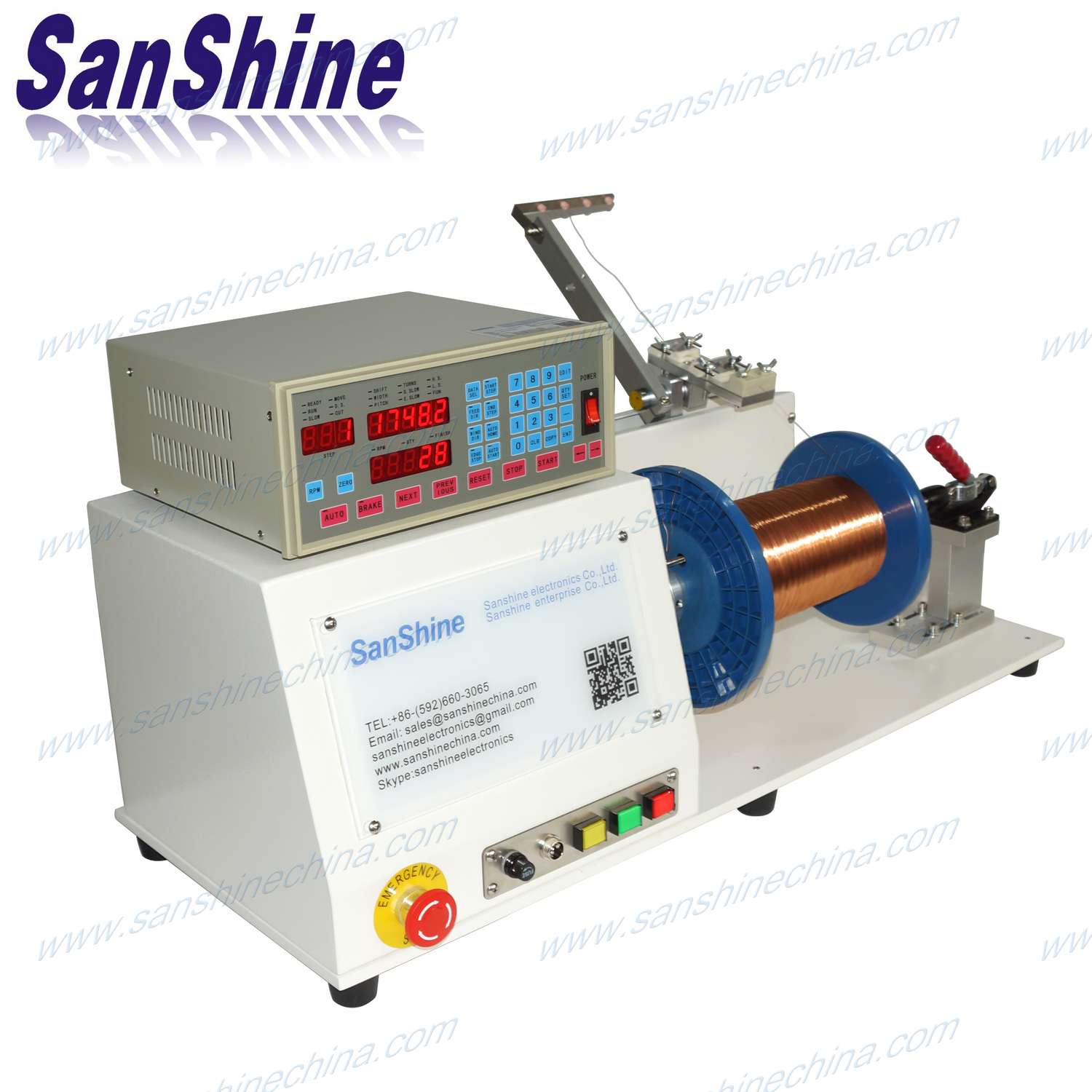 Automatic wire spool rewinding machine (SS-RW01)