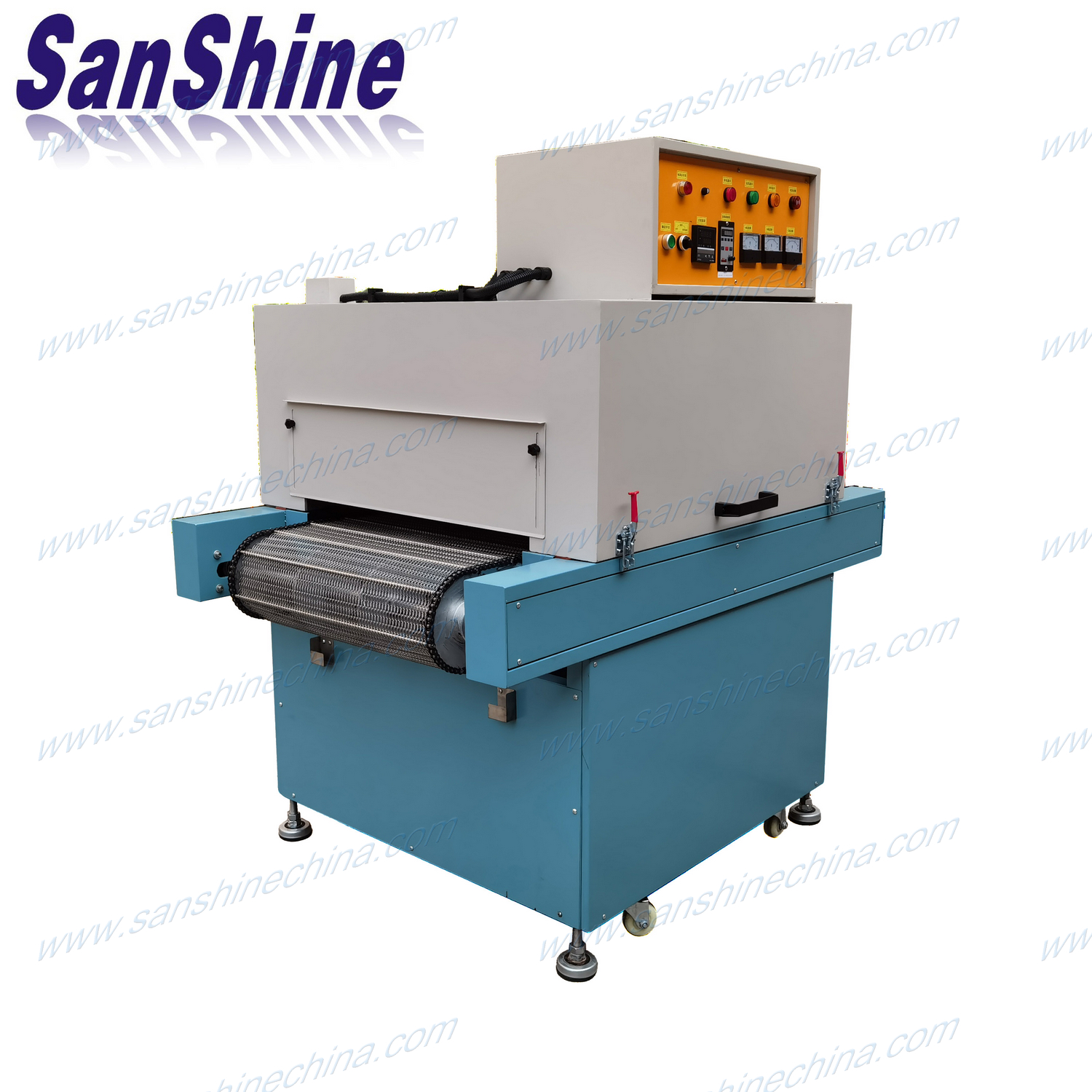 Industrial electric heating shrinking  hot air cycled tunnel oven (SS-HSTO02)