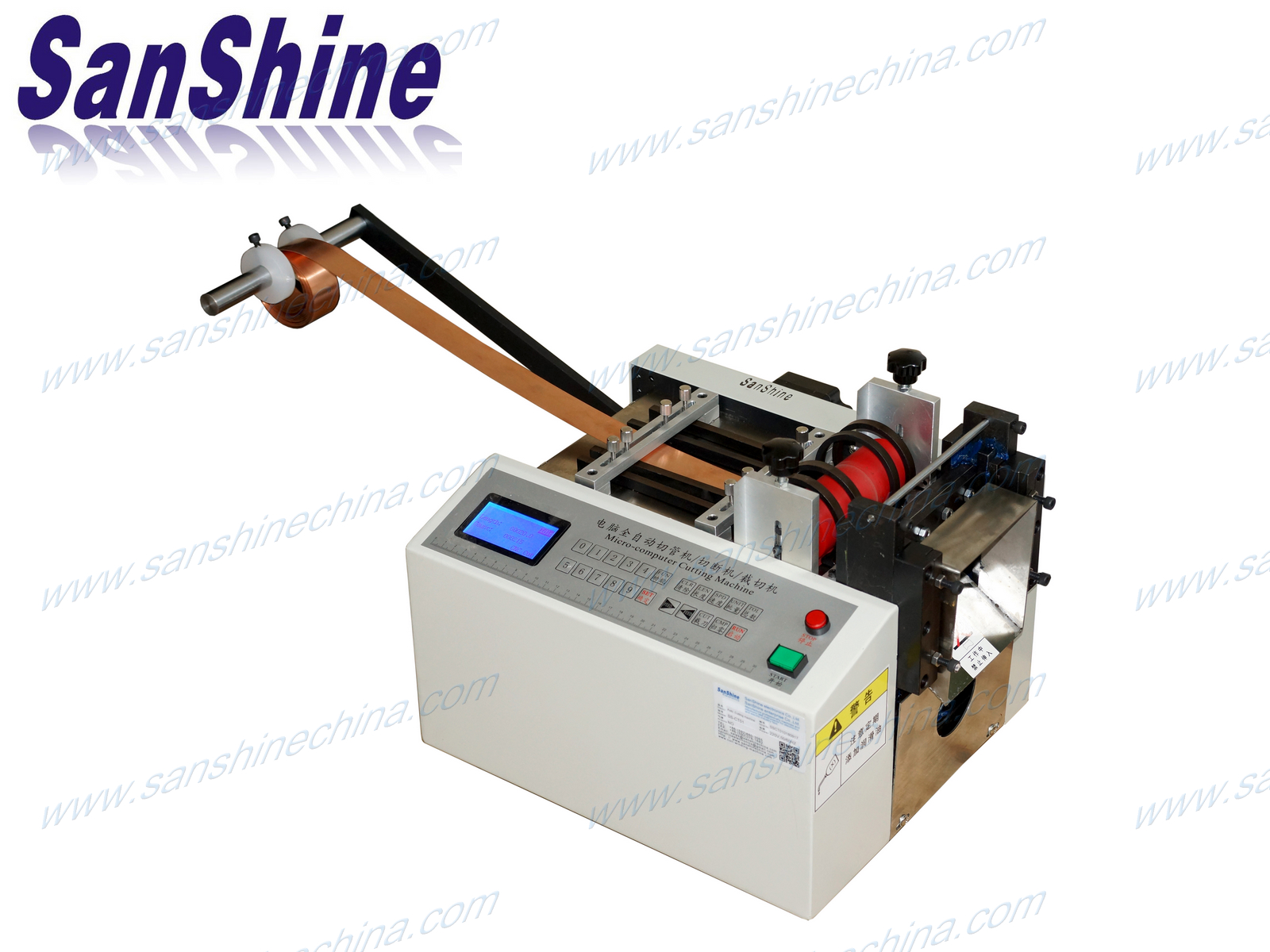 Automatic copper wire foil tube sleeve cutting dispensing machine (SS-CT01)