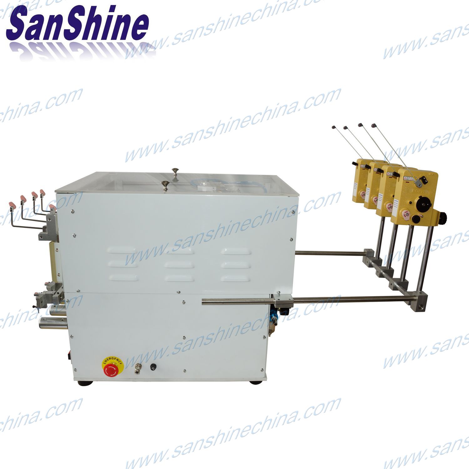 Four spindles automatic  coil winding machine with wire twister (SS964T)