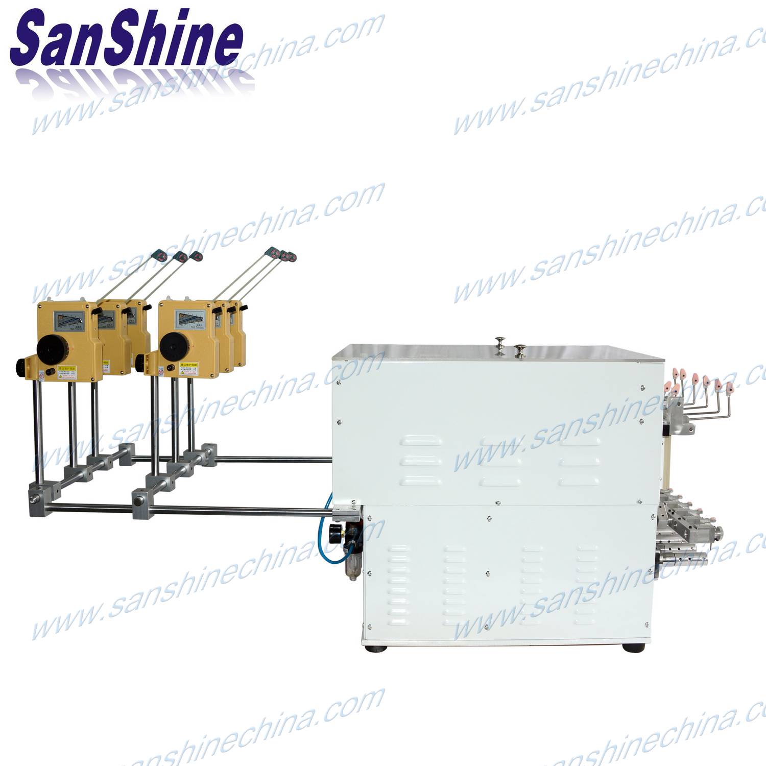 Six spindles automatic coil winding machine with wire twister (SS966T)