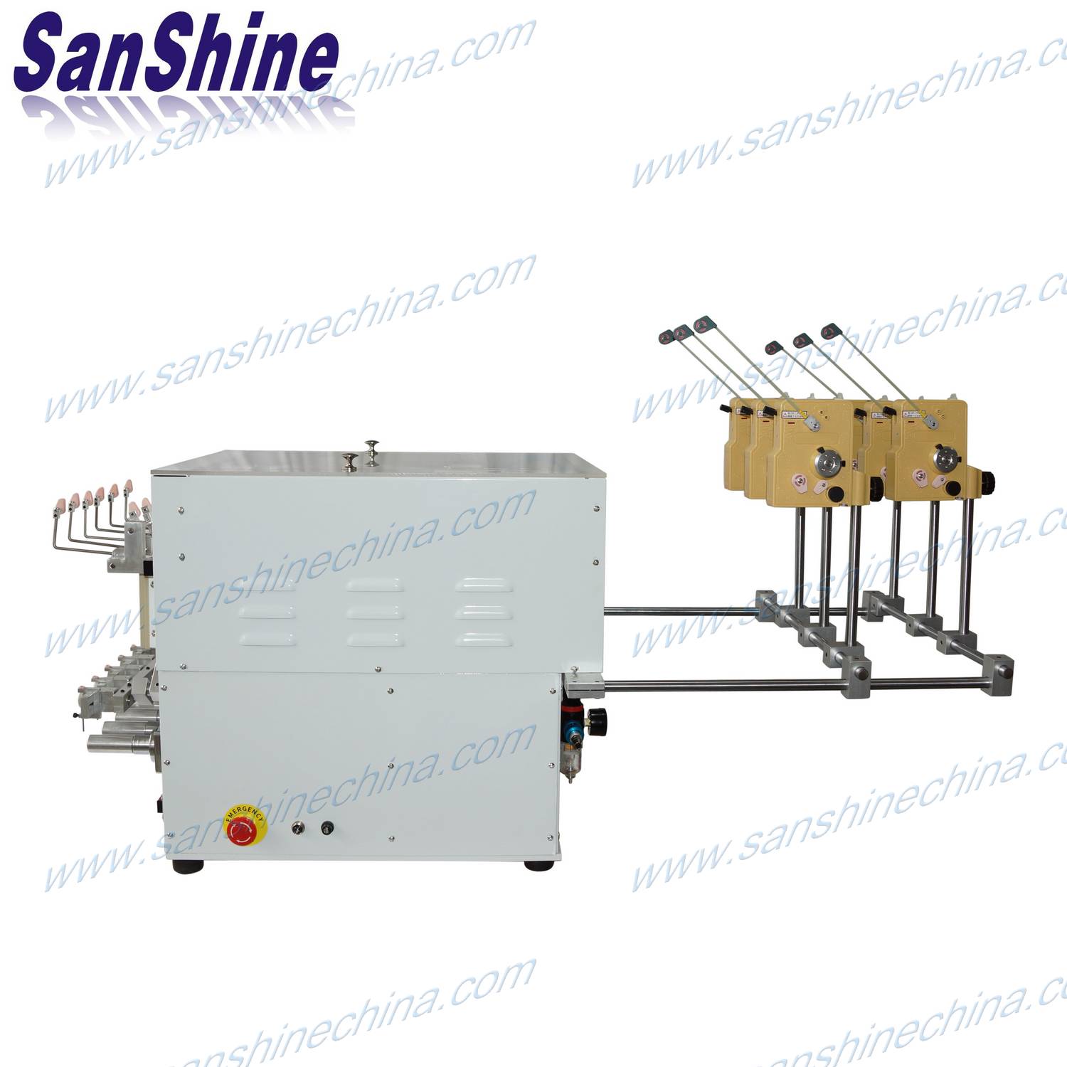 Six spindles automatic coil winding machine with wire twister (SS966T)