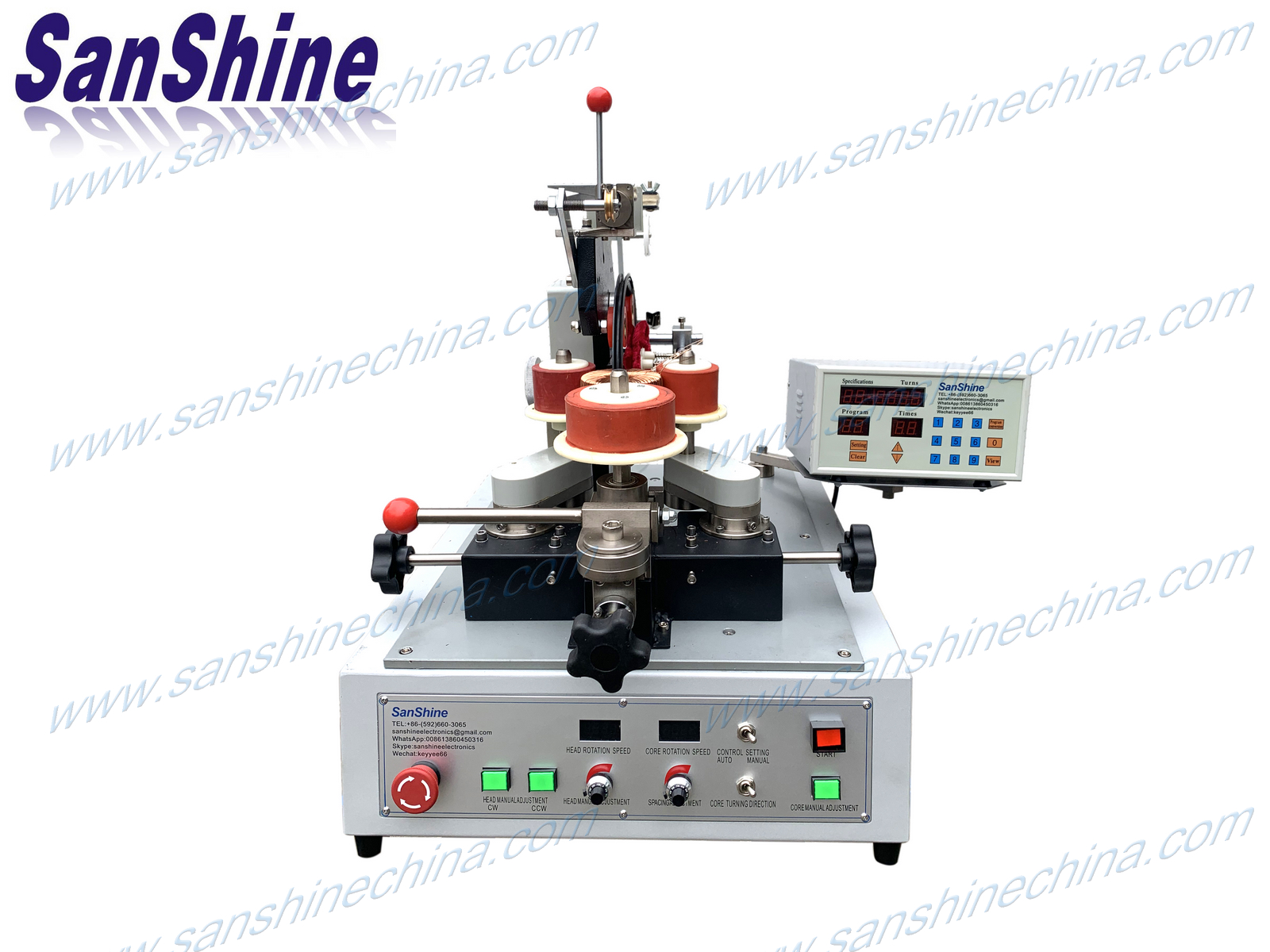 Slider type automatic big toroid coil winding machine (SS300S series)