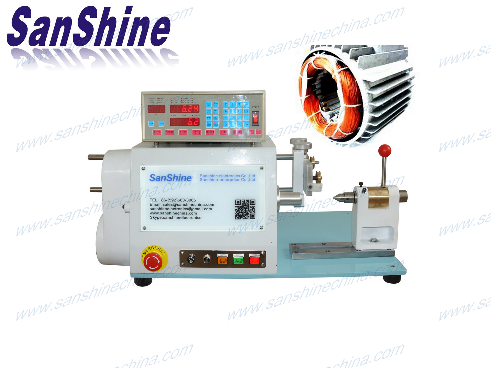 Programmable automatic motor generator coil winding machine(SS851MS)