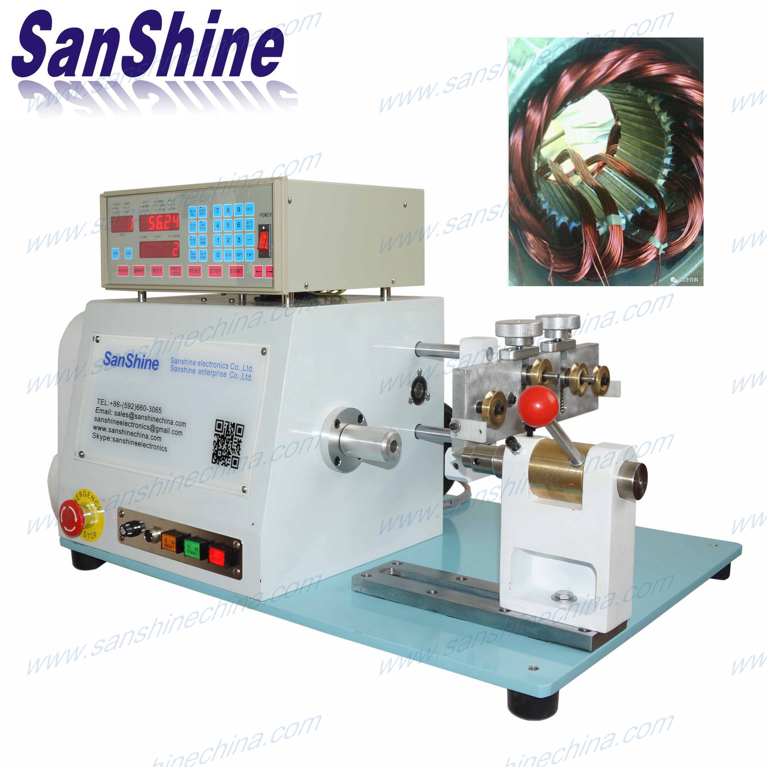 Programmable automatic motor generator coil winding machine(SS851MS)