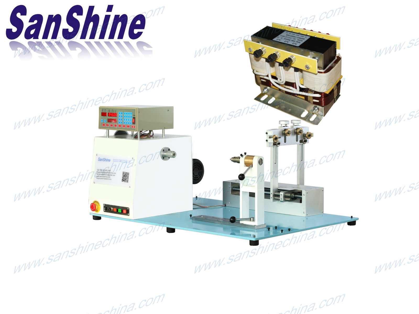 Automatic thick wire long big coil winding machine