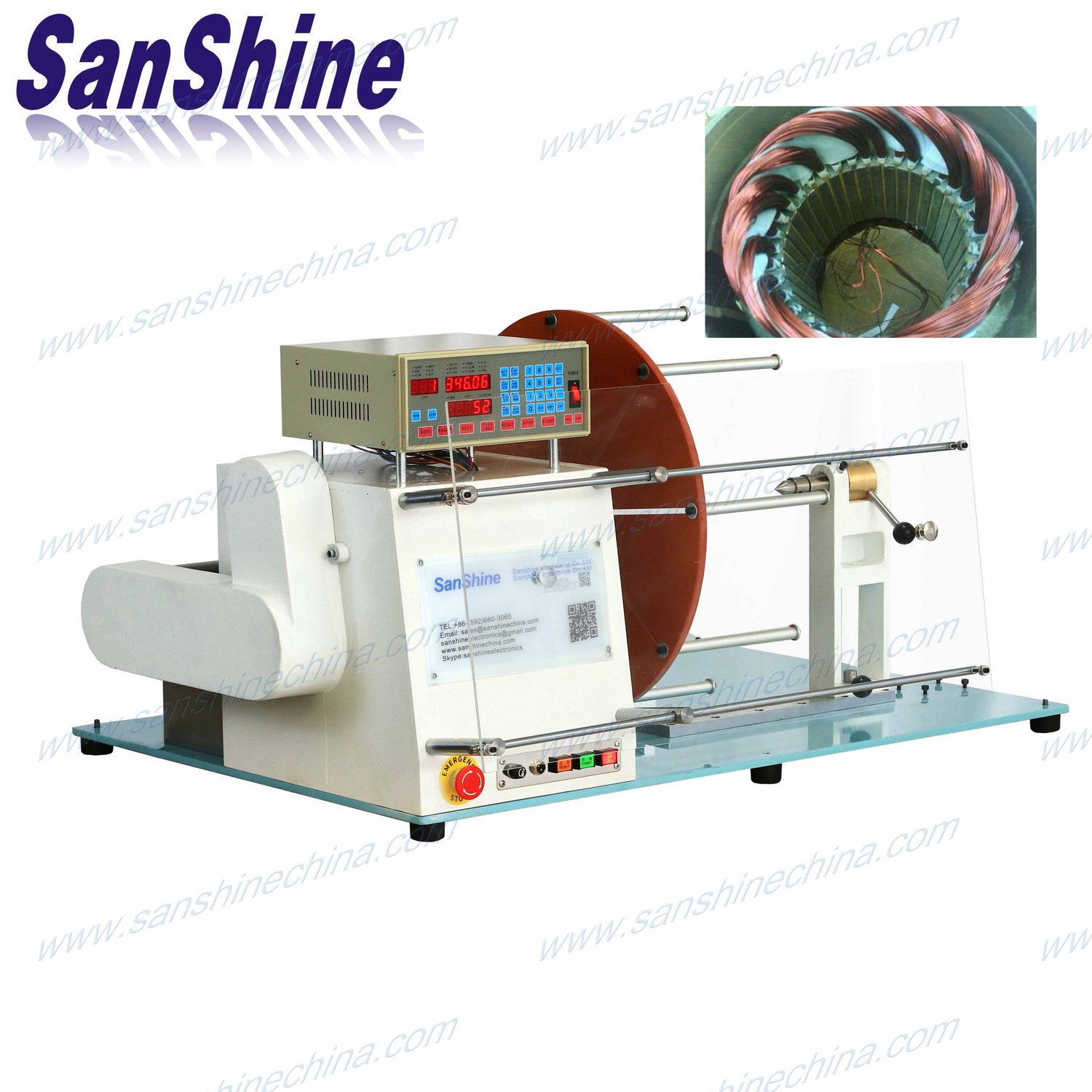 Automatic big motor stator generator coil winding machine(SS851BMS)