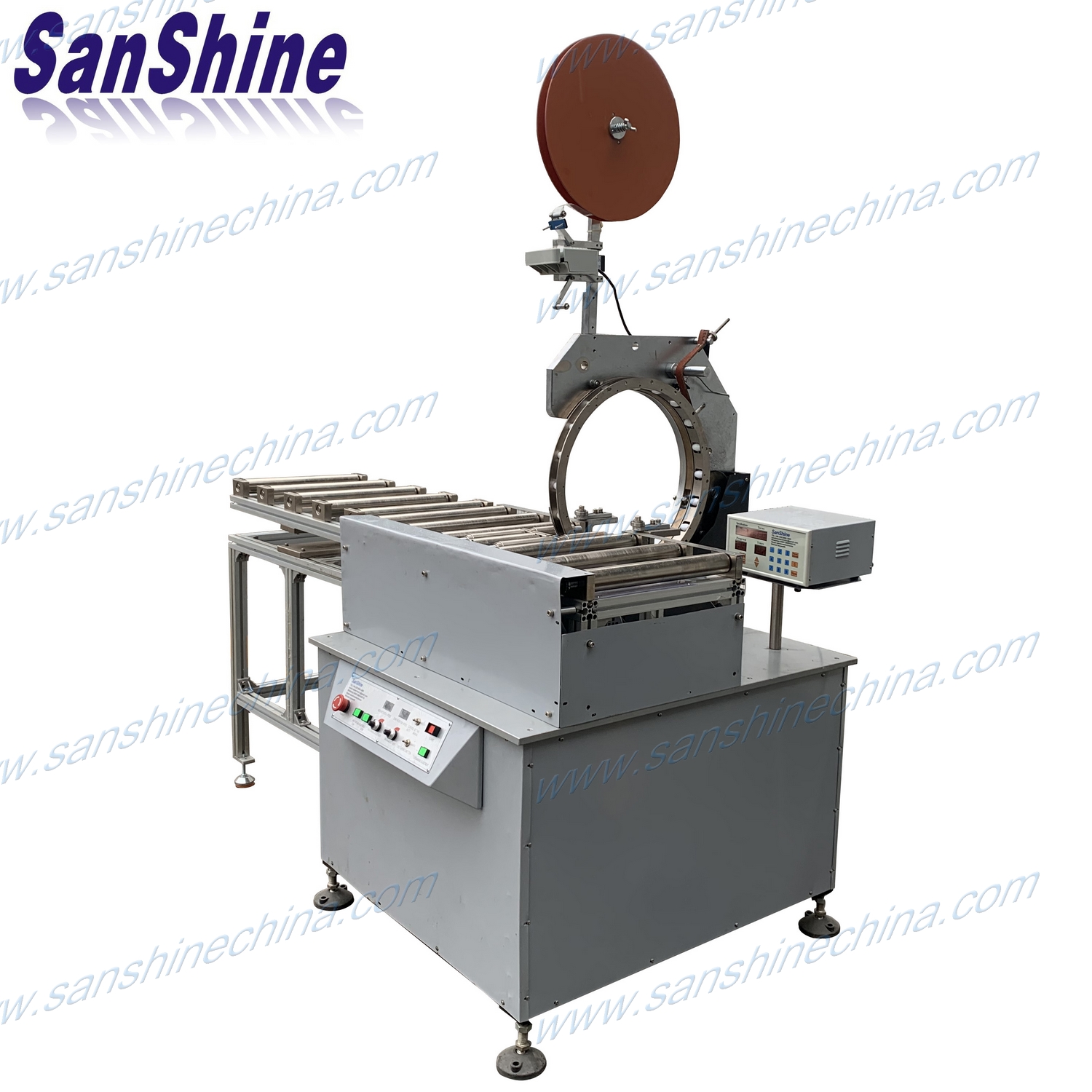 programable automatic large rectangular core coil tape bonding machine