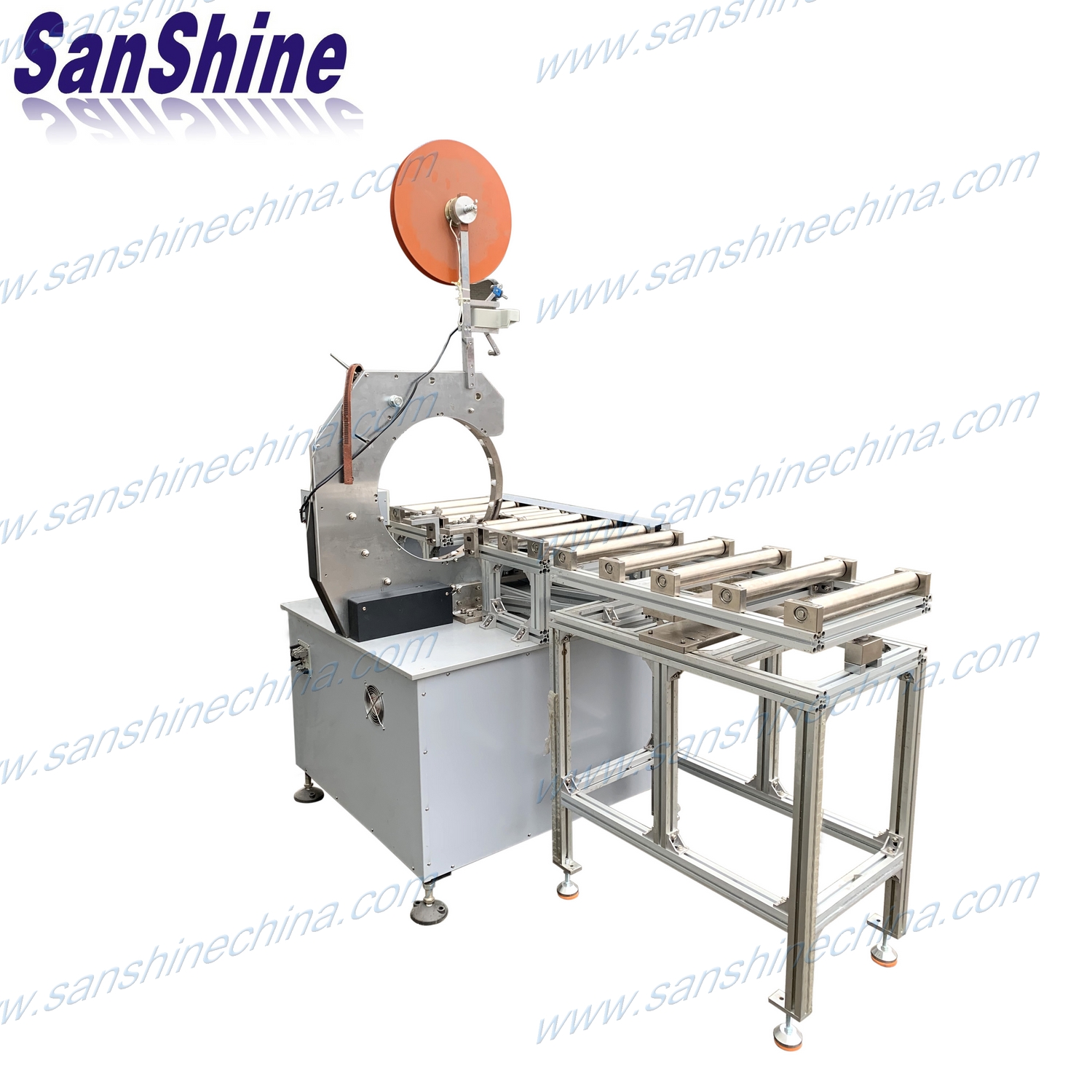 programable automatic large rectangular core coil tape winding machine