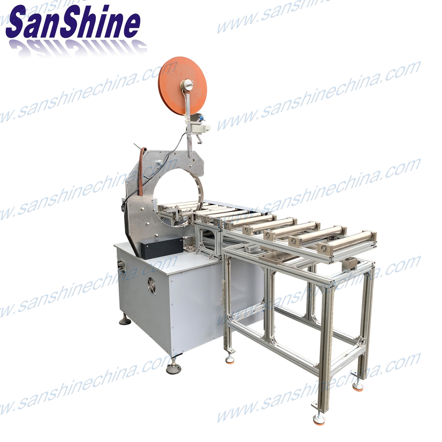 Automatic big rectangular core coil tape taping machine