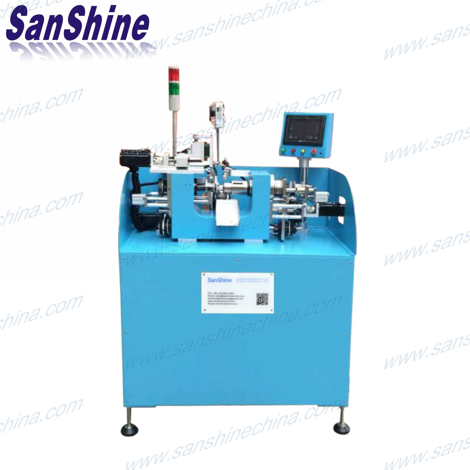 Fully automatic selfbonding wire earphone voice coil winding machine