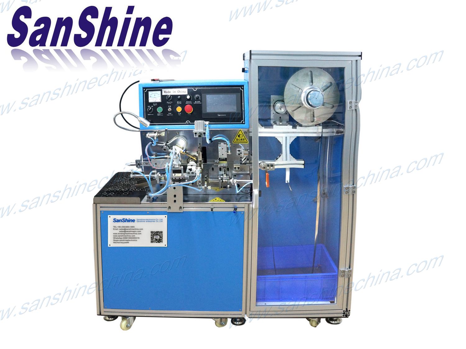 Automatic amorphous ribbon toroid core welding winding machine (SS-RTC01)