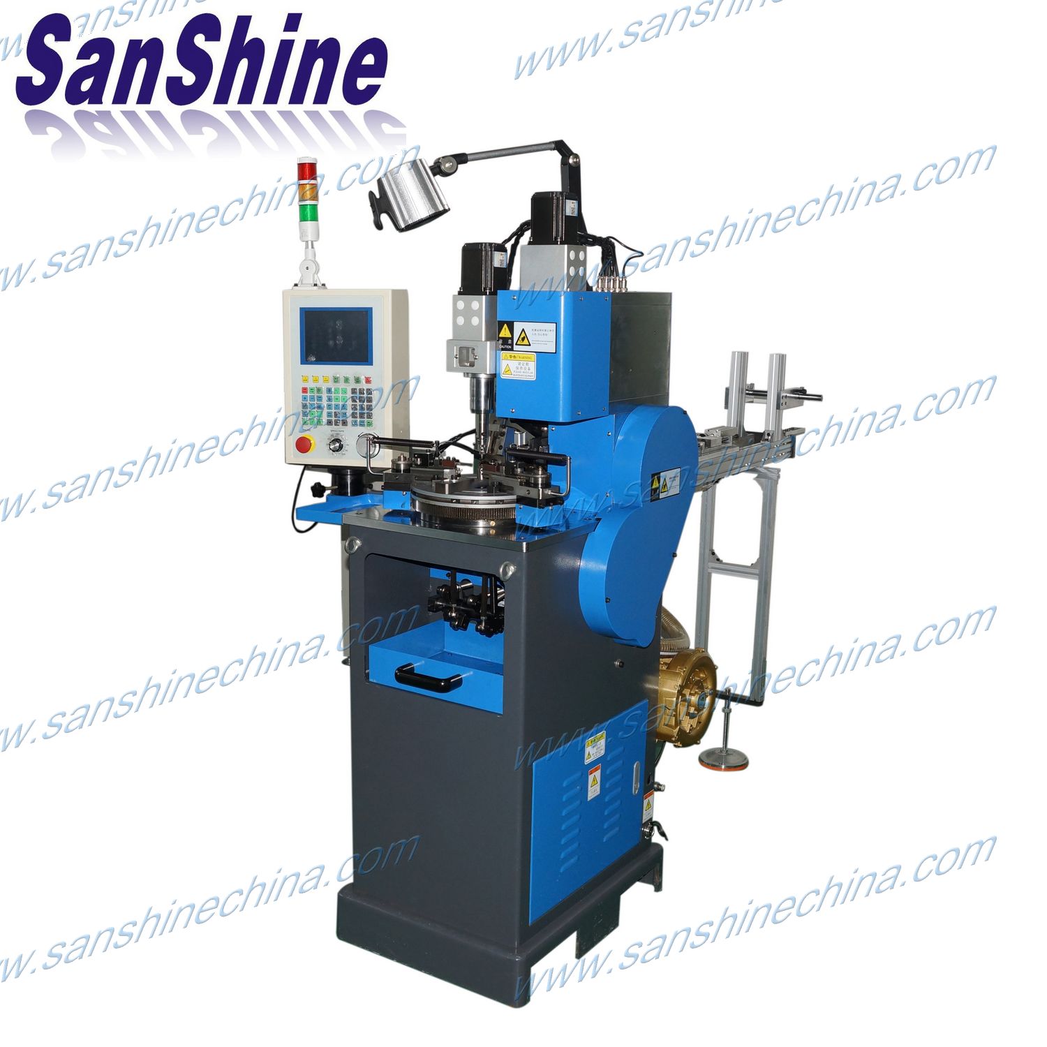 Cam type fully automatic round flat wire air coil winding machine robot (SS-RFAC01)